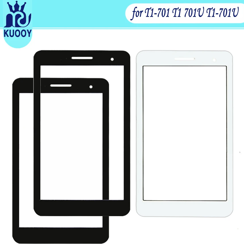 

New LCD Front Screen Outer Glass Lens For Huawei Honor Play Mediapad T1-701 T1 701U T1-701U Touch screen Panel