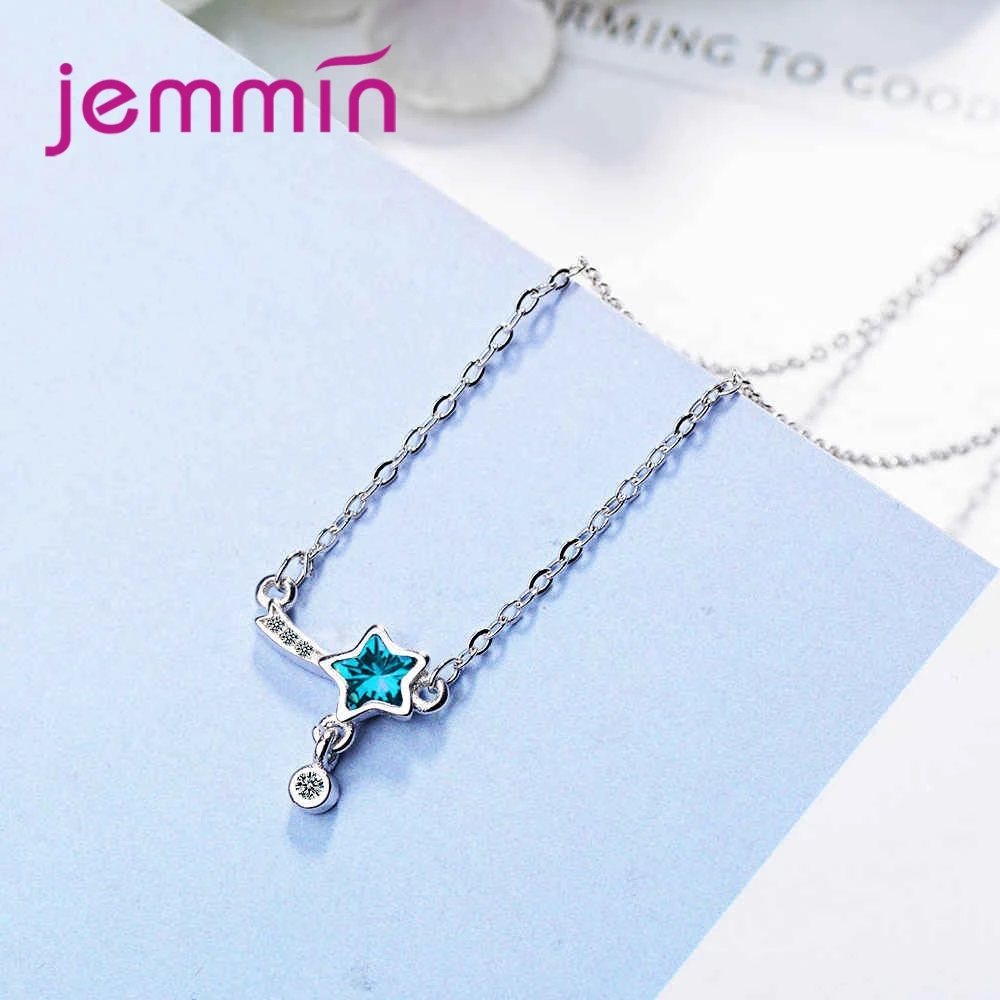 JEMMIN Genuine Brand Design Fashion Star Pendant Austrian crystal 925 Sterling Silver New Trendy Women Wedding Jewelry - Image 3