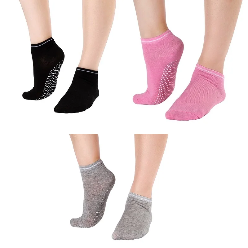 3 пары/партия, женские нескользящие носки для йоги с дезодоратором дышащие хлопковые носки для девочек, домашние танцы, балет для занятий фитнесом - Цвет: Mixed 2