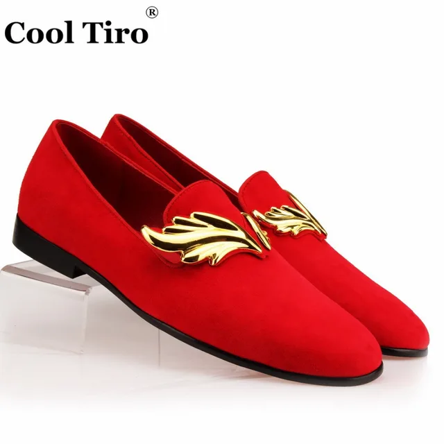 red mens formal shoes