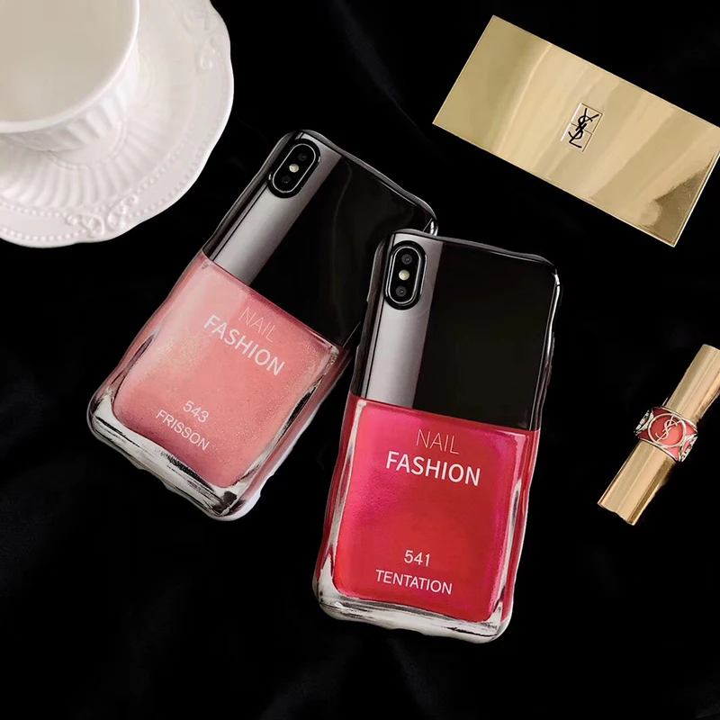 

Luxury Sexy Perfume lipstick Soft silicon cover case for iphone 6 S 7 7plus 8 8plus X 10 XR XS Max Paris brand phone coque funda