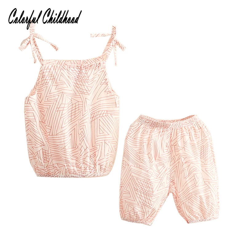 Toddler girl clothing set summer style sleeveless little girl clothes