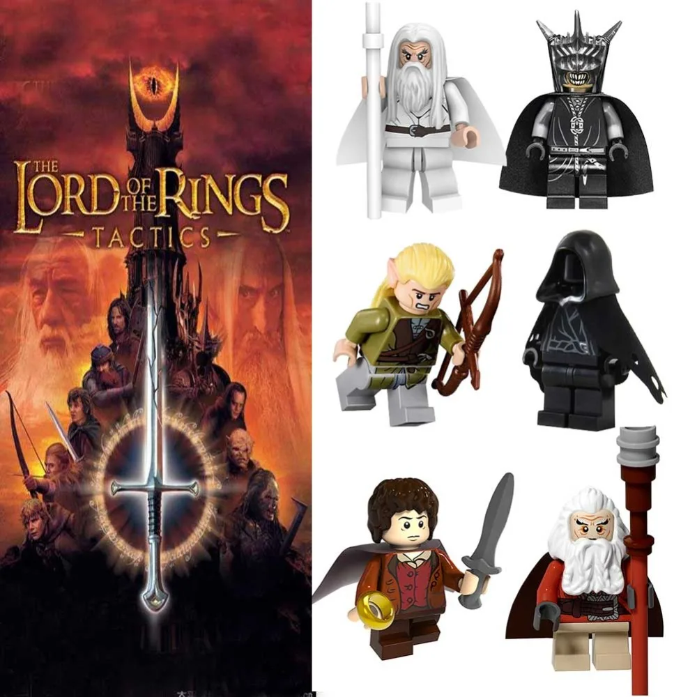 

For Legoing Lord of the Rings Figure technic Bombur Frodo Gandalf Greenleaf Hobbiting Building Blocks Set Toys Kits Brick