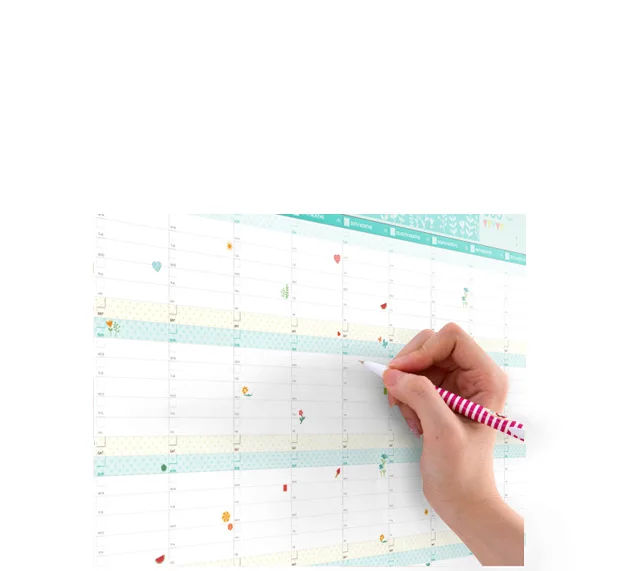 Планировщик 365 дневные календари планировщик милый мультфильм бумажные идеи план книга кавайные канцелярские школьные офисные принадлежности