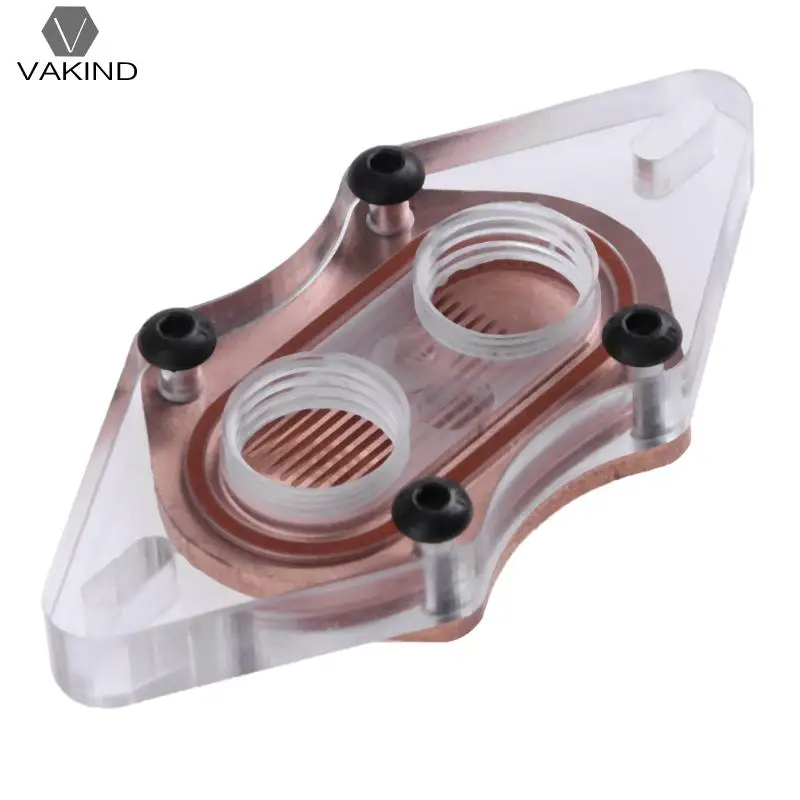 DIY CPU Water Cooled Block Copper Base North Bridge Water Cooling Block