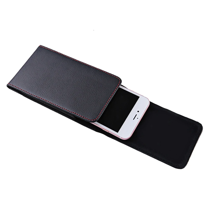 Pouch Leather Phone Case For Samsung Galaxy S6 S7 Edge S8 S9 S10 Plus S10e Note 8 9 Waist Bag Magnetic Holster Belt Clip Cover