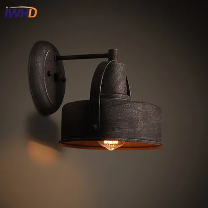 

IWHD Loft Industrial Vintage Wall Lamp Loft Style Iron Retro Wall light Fixtures Bedroom Stair Lights Sconce Applique Luminaire