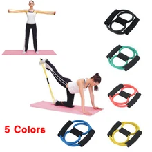 2016 New High Quality Fitness Resistance Bands Resistance Rope Exerciese Tubes Elastic Exercise Bands for Yoga