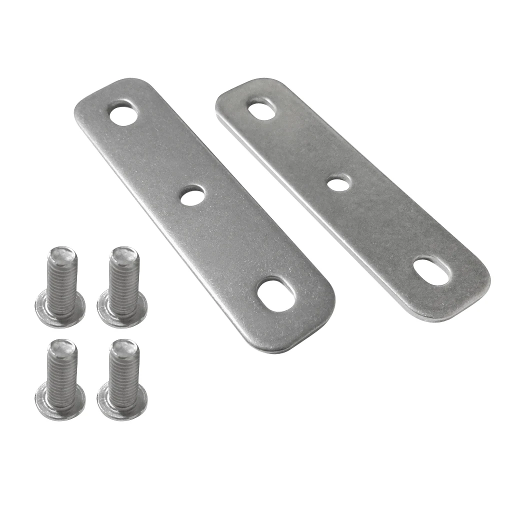 Perfeclan 2 Pieces Stainless Steel Kayak Trolling Electric Motor Bracket Mounting Plates Attaches Motor Bracket to the Gunwales