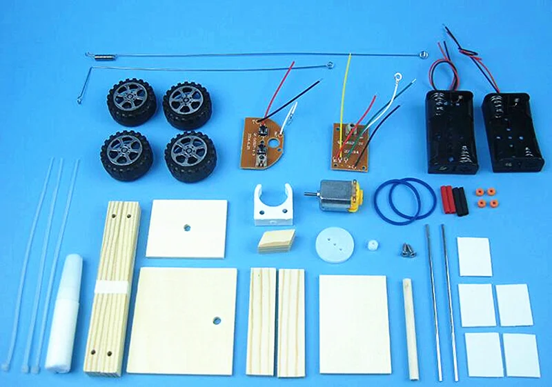 Happyxuan Дети DIY электрический пульт дистанционного управления автомобиль наука