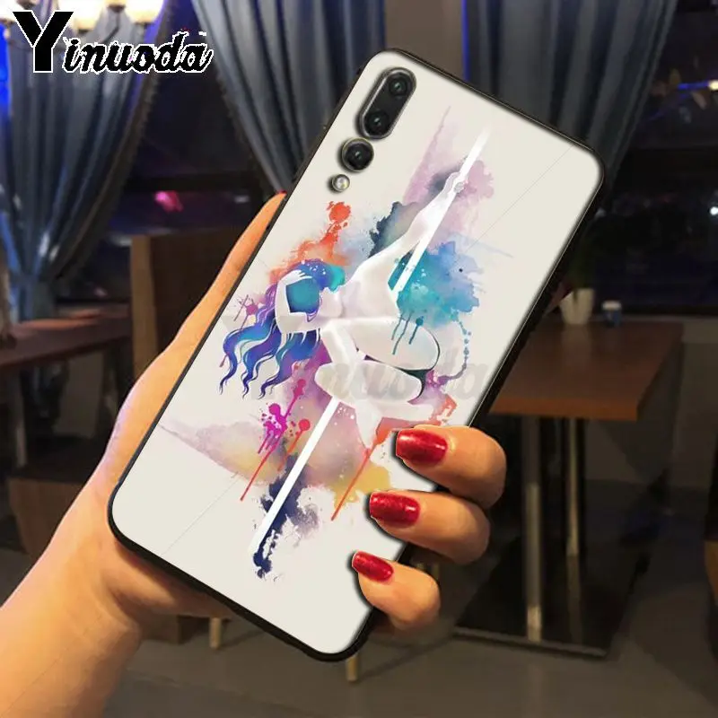 Pole dance dancing girl cartoon