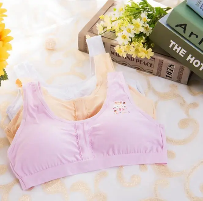 Baby Girl Training Bras for 10 14Y kids Lace Floral Pink Girls Underwear Bra Children Underclothes Sport Undies  2132