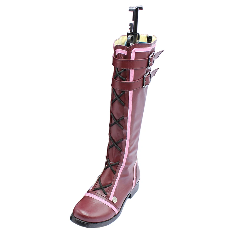 

God Eater 2 Sillu Ellensen cos boots shoes boot shoe purple Women's boots party Custom Halloween