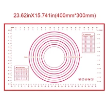 60*40 см антипригарный силиконовый коврик для выпечки лист для замеса раскатки теста коврик для выпечки формы для выпечки вкладыши колодки Инструменты для приготовления пищи