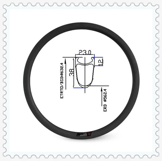 

Ultralight super faster 240 temperature high TG carbon fiber wheels rims 700c 38mm depth bicycle carbon clincher 23mm width