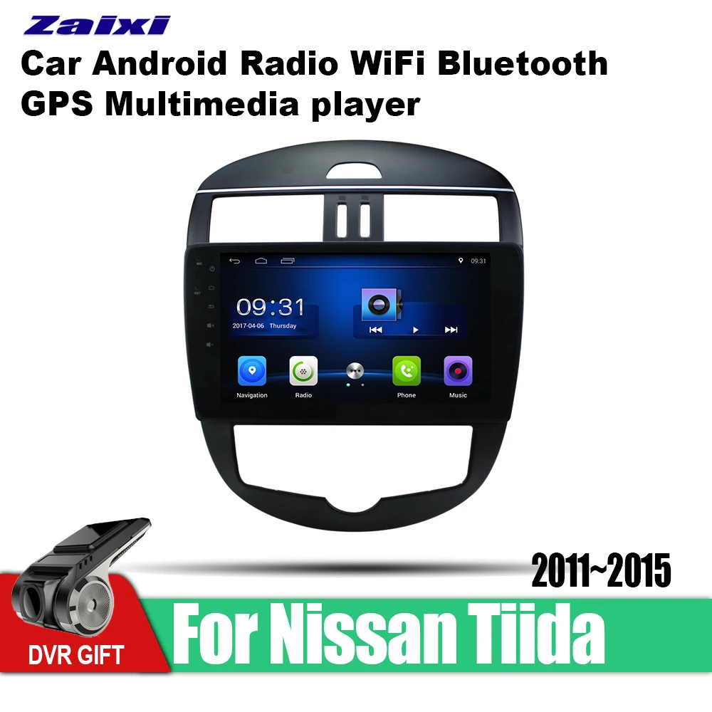 

ZaiXi 9 Inch 2Din Android Car Radio Wifi Autoradio HD 1024*600 Tochscreen GPS Multimedia Player For Nissan Tiida 2011~2015