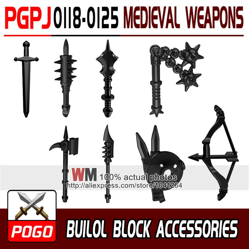 

10Pcs/Set Medieval Weapons of Star Trek Halo Science fiction World Pistol Rifle Gun Bricks Building Blocks Kids Gift Toys