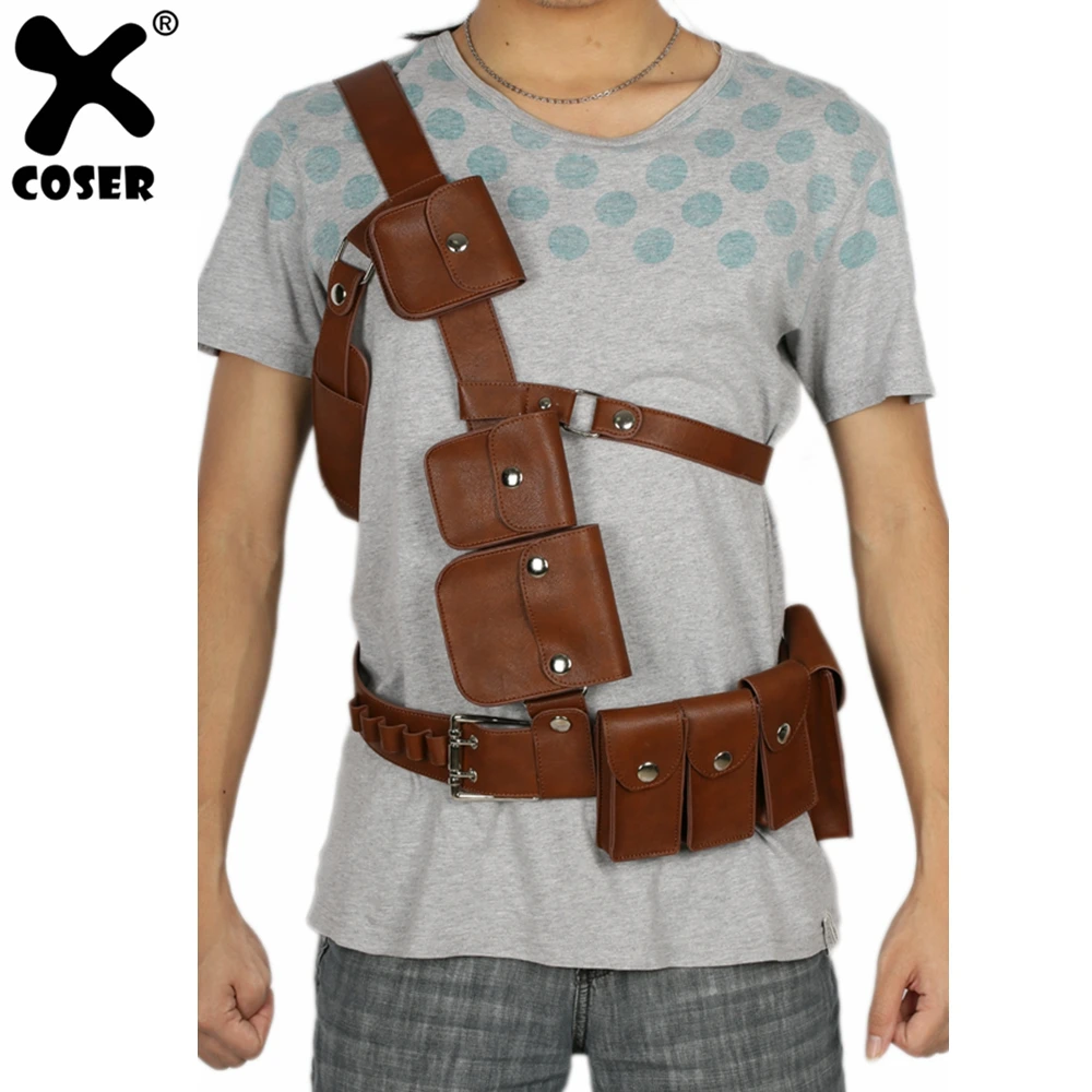 Мужской ремень из ПУ кожи XCOSER с ремешком для косплея и аксессуары костюма на