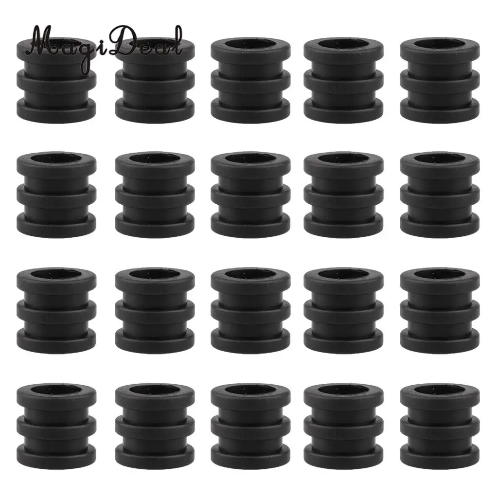 MagiDeal 20 Pieces 16mm Foosball Table Rod Bumper Buffer for Table Soccer Football
