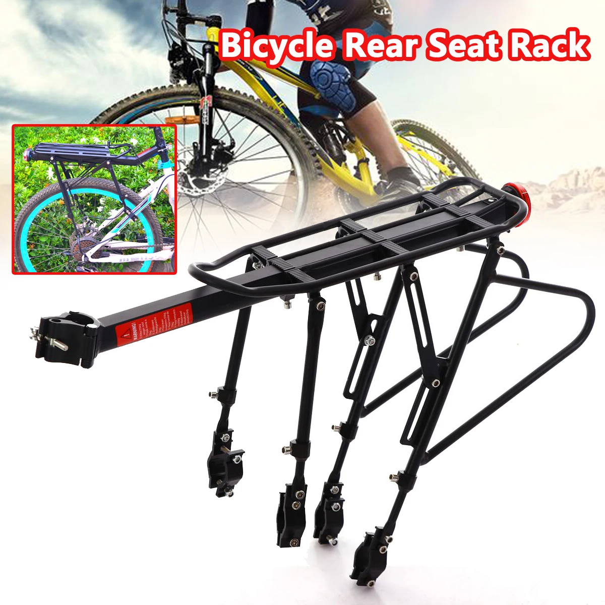 Aluminum Alloy Bicycle Racks Bicycle Luggage Carrier Seat Shelf Bracket