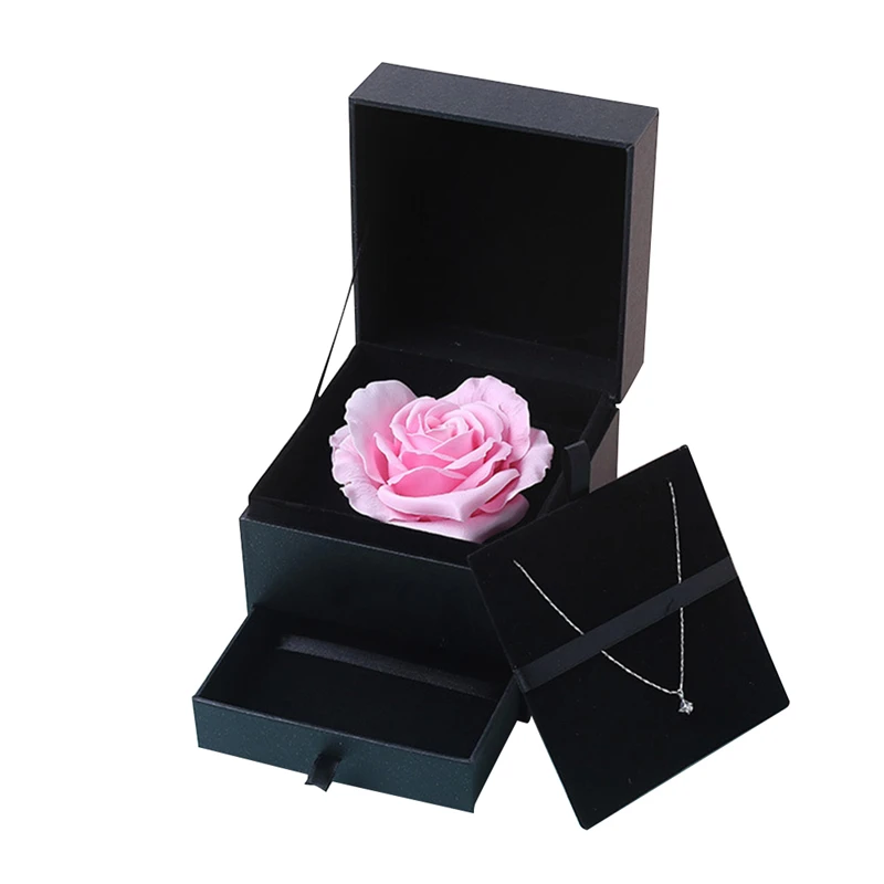

Simulation Rose Soap Flower With Box Wedding Souvenir Valentines Day Gift Birthday Beautiful Gift For Mother P20