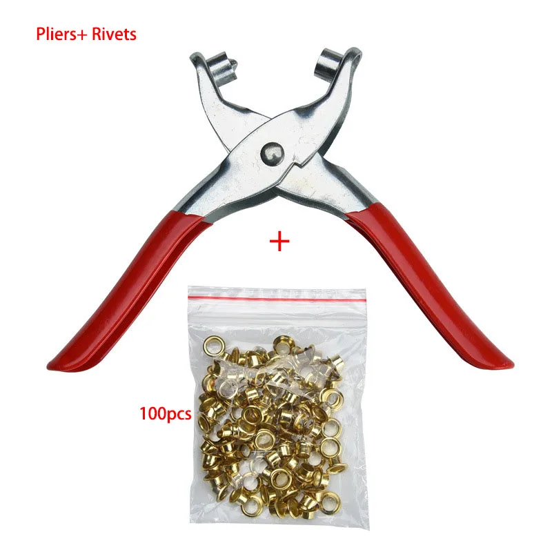 Eyelet Pliers Solid Rivets Pliers 100 eyelets rivets 