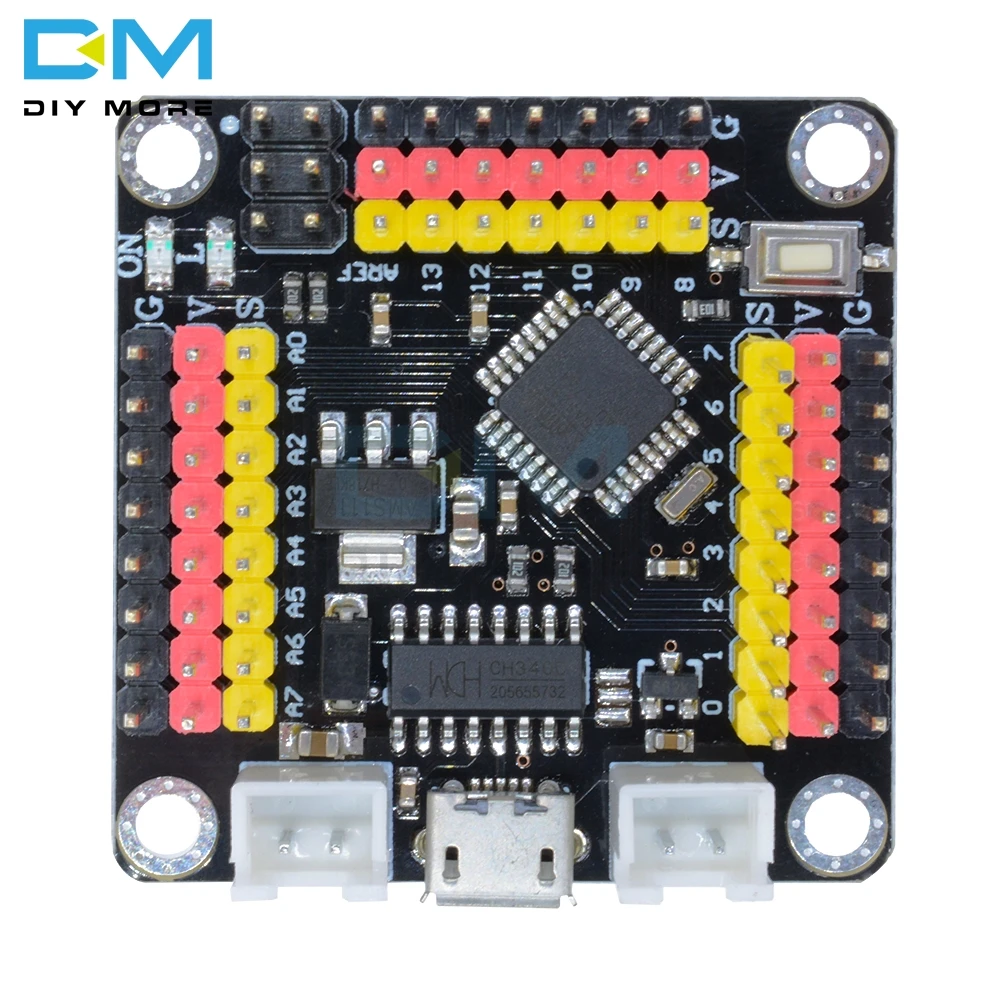 Сильная серия CH340 CH340G микро USB Нано V3.0 3,0 Atmega328 Pro мини Сильный модуль Atmega328P плата микроконтроллера для Arduino