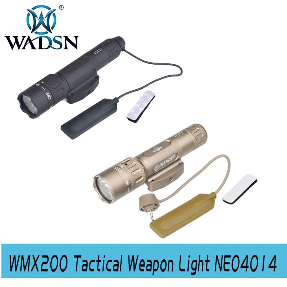 

EMS/DHL MX200 Tactical Pistol Led Flashlight Strobe IR Airsoft Light for Picatinny Rail Spotlight Hunting WNE04014 Weapon Lights
