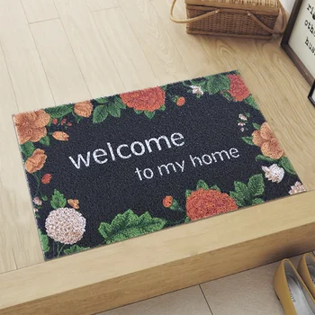 

MGHEYUD Pastoral Carpet Welcome To My Home Entrance Doormat Non-Slip Floor Mats Area Rug for Living Room Outdoor Decoration