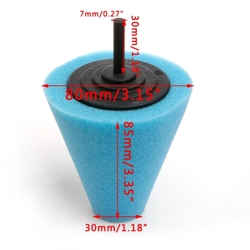 1 шт. полировальная Пена Губка конус Полировка пены колодки для автомобиля ступицы колеса автомобиля инструмент