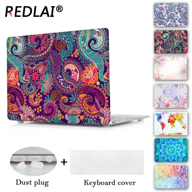 Redlai Colors Crystal Clear Laptop Case For Macbook Pro 13.3 15.4 Retina 2018 Air 13 inch 2016 New For Macbook Pro 13 Touch bar