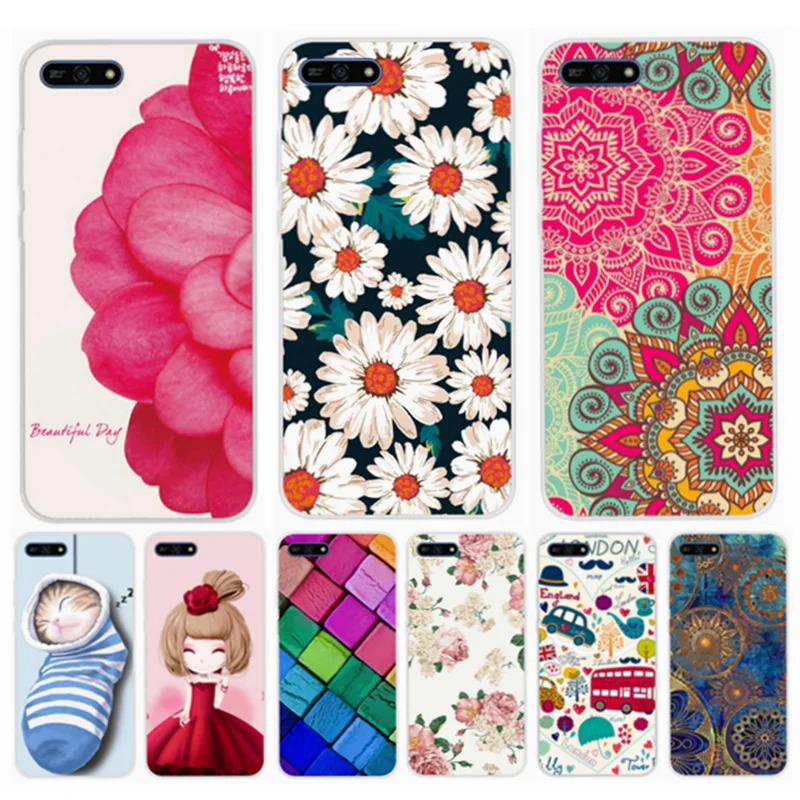 

For Huawei Y6 2018 Atu-L21 Case Silicone Soft Cover For Funda Huawei Y6 2018 Case TPU For Huawei Y62018 ATU L21 Phone Case ly103