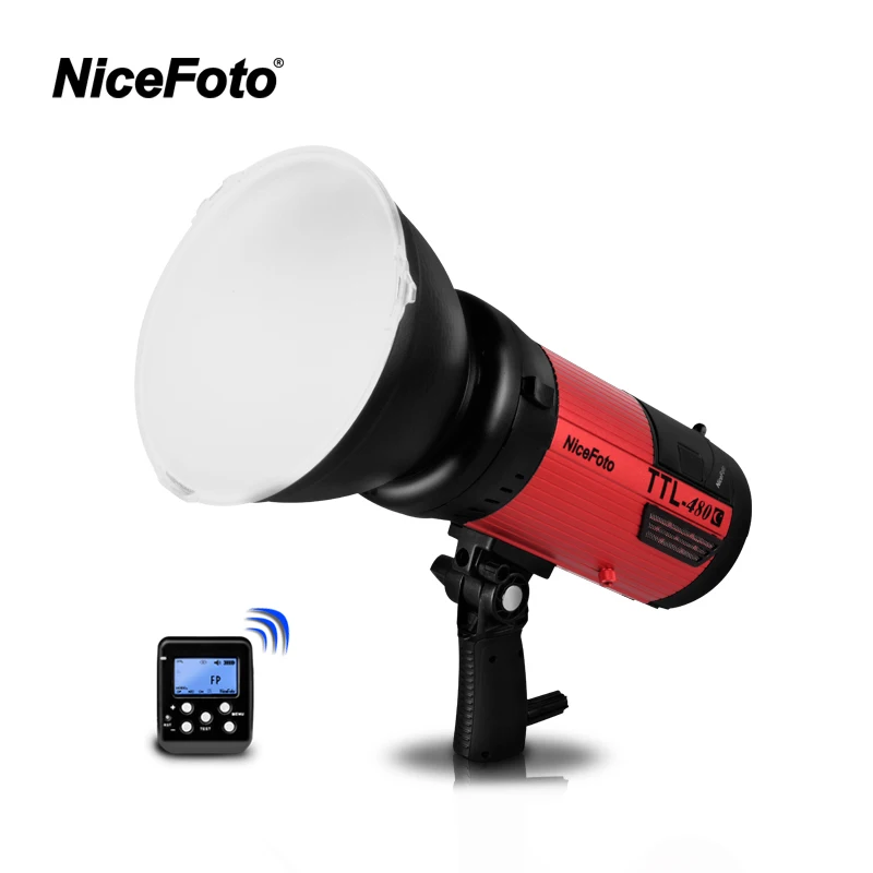 US $907.00 NiceFoto TTL480C 400W TTL 24G Wireless GN68 HSS 18000S Studio Flash High Speed Speedlite With Transmitter For Canon Camera
