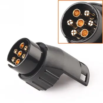 

12V 13 To 7 Pins Plug Trailer Connector Adapter Converter Truck Trailer Connector Standard Round Hole Trailer Plug Truck Cable