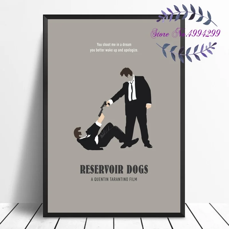

Reservoir Dogs Minimalist Movie Poster Canvas Print Pictures Home Decor No Frame
