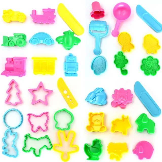 36pcs BOHS Play Dough Playdough Tools Polymer Clay Plasticine Mold Set Kitin Modeling Clay from
