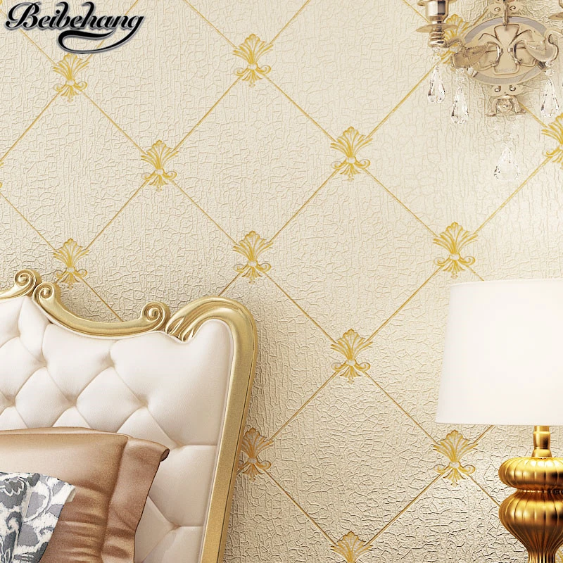 Beibehang Highgrade Environmental Luxury Wallpaper Carved Deerskin
