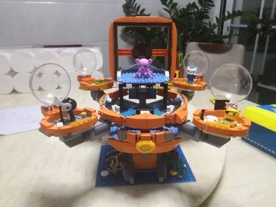 Octonauts Building Block Octo-Pod Octopod Playset & Barnacles kwazii peso Inkling 698pcs Educational octonauts Bricks Toys