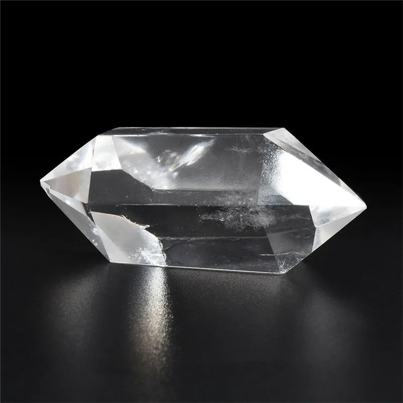 50-60 мм натуральная белая флюоритовая, Хрустальная кварцевый хрустальный камень точечная целебная шестиугольная палочка для обработки камня