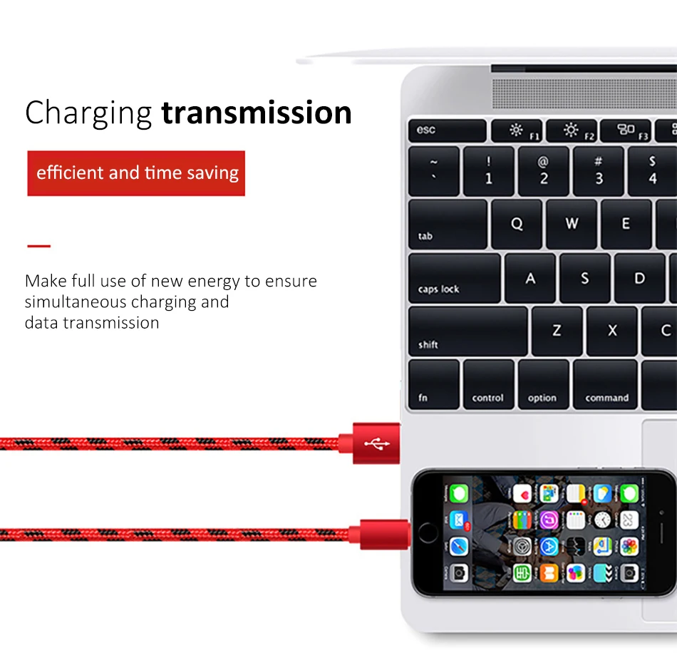  Nylon USB Charge Cable Fast Charging 8 Pin For iPhone X 8 7 6 6S 5 5s Se Plus For iPad Mini Lighting Charger Cables 1M 2M (5)