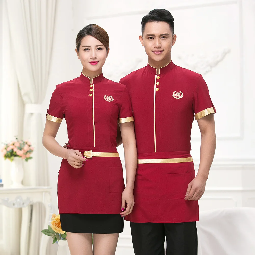 Гостиничная форма для летних вечеринок комбинезоны с коротким рукавом|uniform