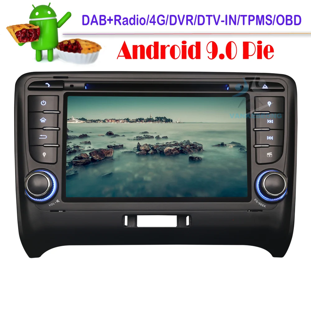 Автомагнитола 7 дюймов Android 9 0 GPS-навигация для Audi TT MK2 06-14 Bluetooth стерео DAB Авторадио