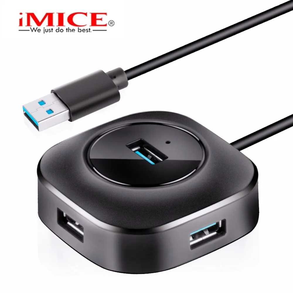 iMice USB HUB 3.0 USB Splitter 4 Ports Cable 25cm 100cm Micro USB 3 Hub Multi Distributor Usb Hab 3.0 for PC