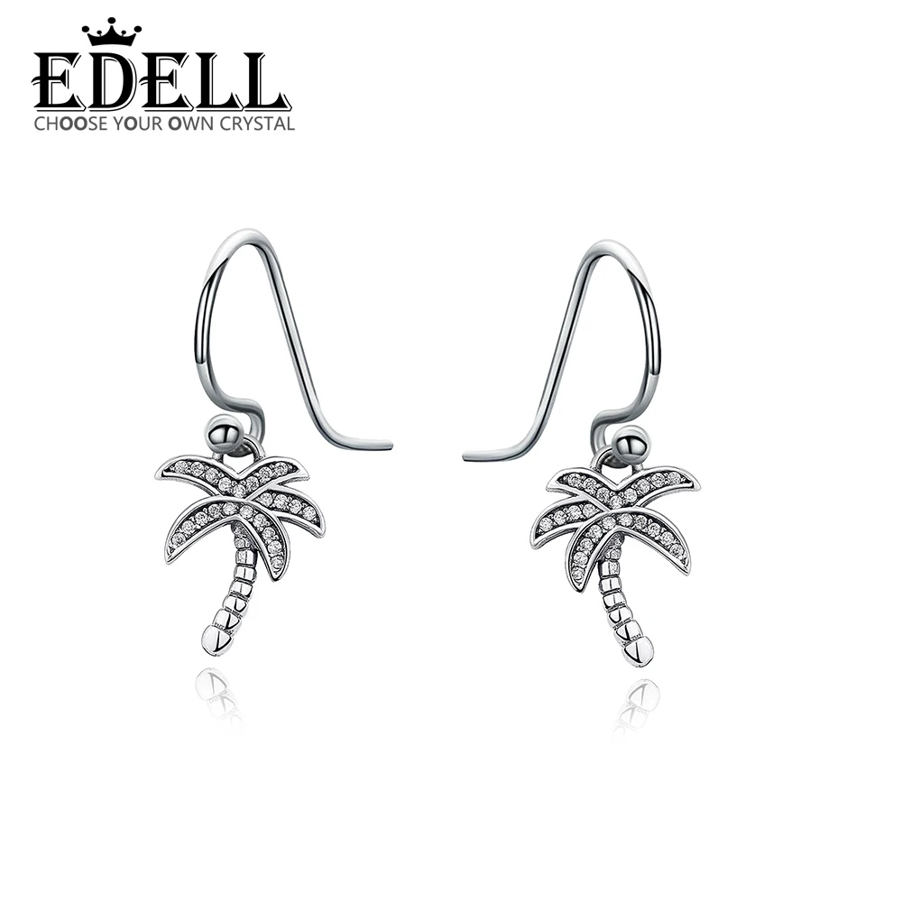 

EDELL lovely Charms Fashion Fits Original Charms Bracelets 100% 925 Sterling Silver Glass Beads DIY Jewelry Gift Free Shopping