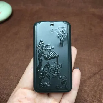 

Hetian Yuqing Yushan water pendant, jade quality and moist 2718#