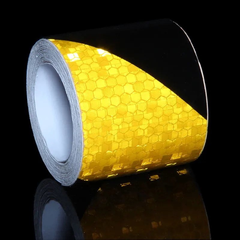 3M Bicycle Stickers Yellow Black Safety Warning At Night Reflective