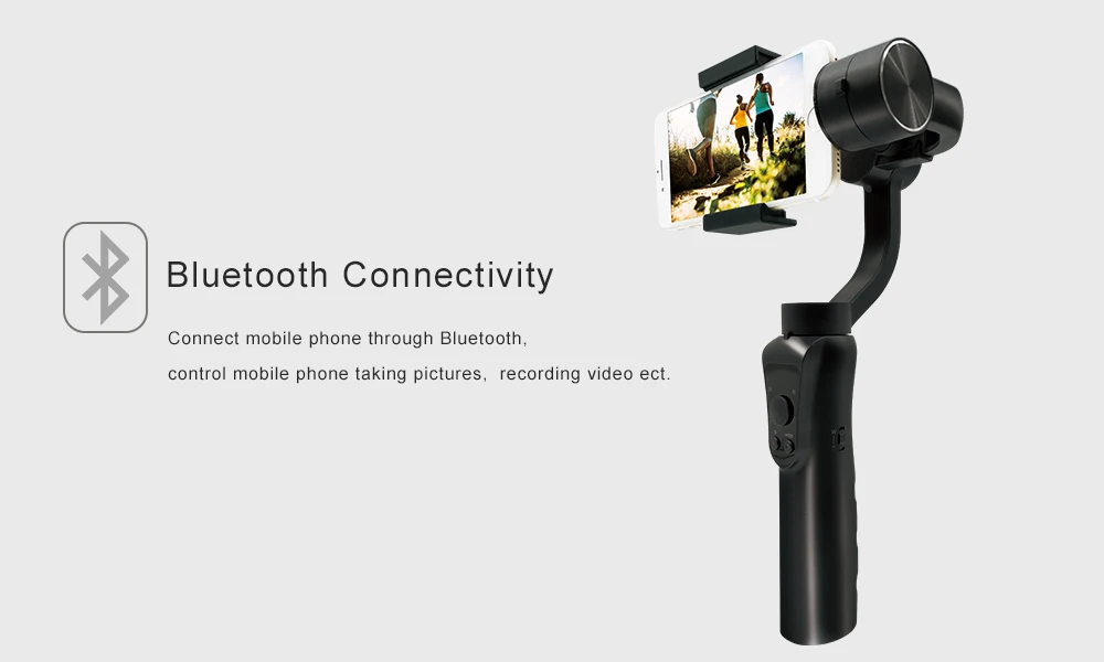 3-х осевой ручной шарнирный стабилизатор для камеры GoPro с Мощность банк бесплатное приложение для распознавания лиц слежение за объектом