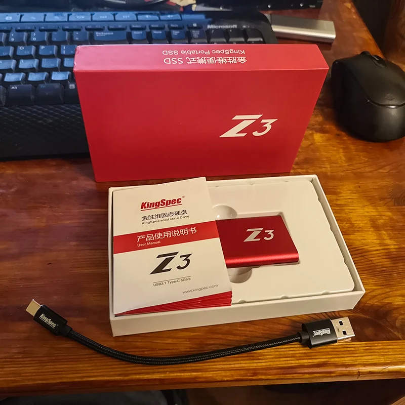 KingSpec SSD Внешний жесткий диск hd externo 1 t usb 3 портативный 128 ГБ 256B флешки флеш карта