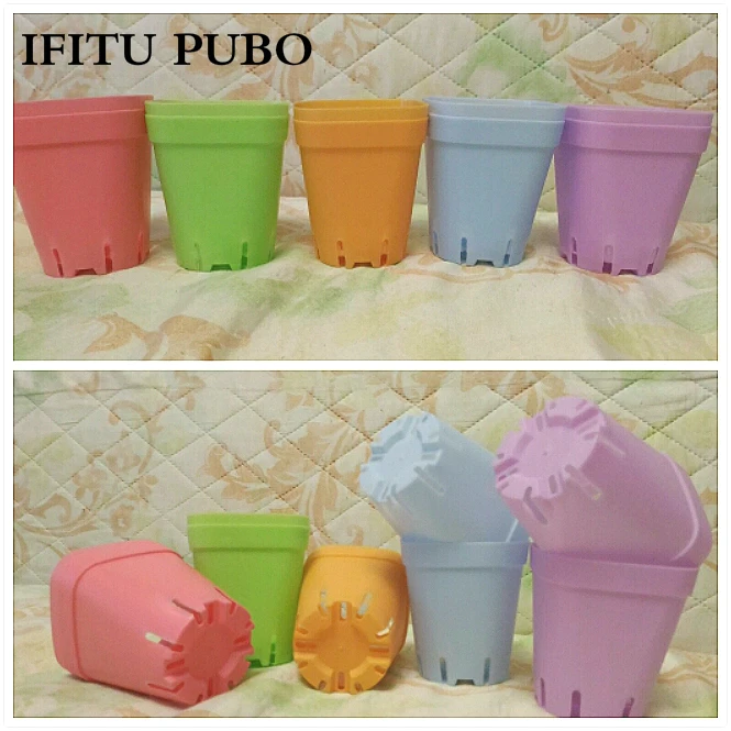 Buy 5pcst/set Mini Flower Pots Square Plastic Planting