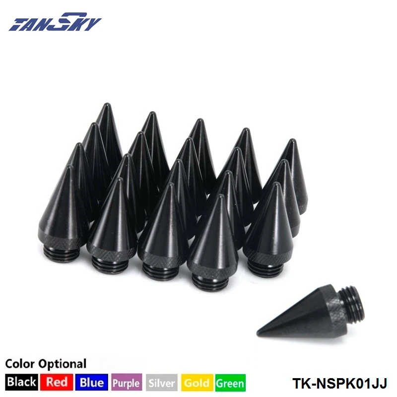 20 шт. алюминиевый Расширенный тюнер шипы для колес обода гайки jdm Racing TK NSPK01JJ|aluminum